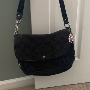 Coach Black Signature Messenger bag